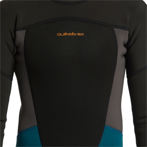 2026 Quiksilver Junior Prologue 3/2mm Back Zip Flatlock Wetsuit EQBW103121 - Midnight Turquoise